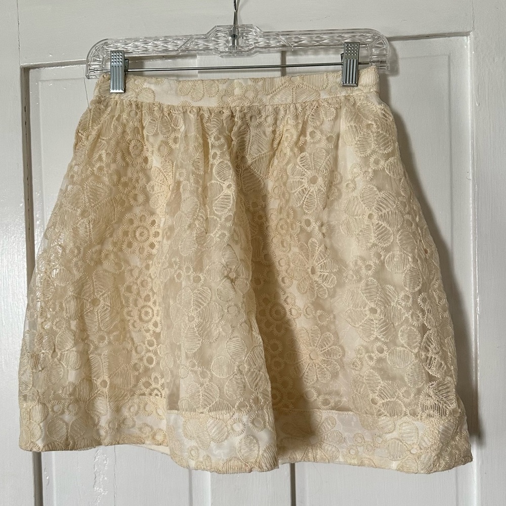 Cream Rhyme Skirt - Size XS